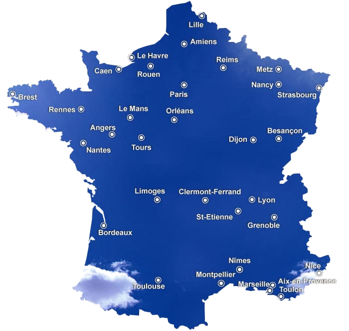 Carte de la France